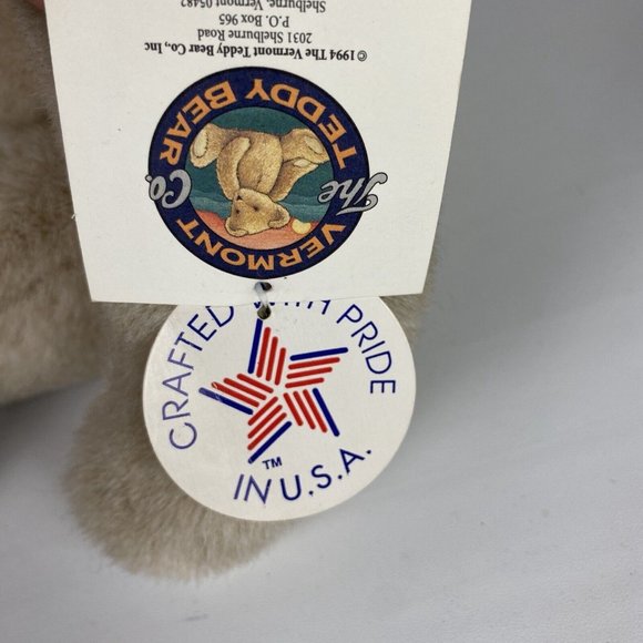 VERMONT TEDDY BEAR Jointed Brown 16" Plush Clown Joker Jester Authentic Handmade - Picture 7 of 15